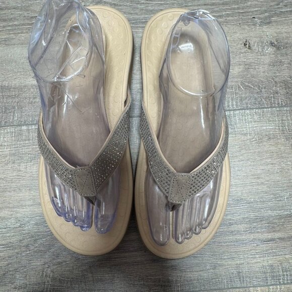 Vionic Tide Rhinestone Embellished Thong Sandal Women's  Size 8 - Picture 2 of 7